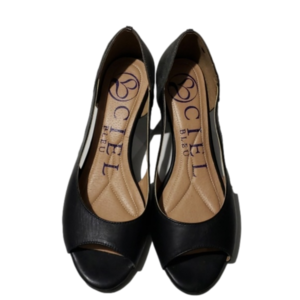 CIEL Bleu Black/Bronze Leather Pumps Sz 9